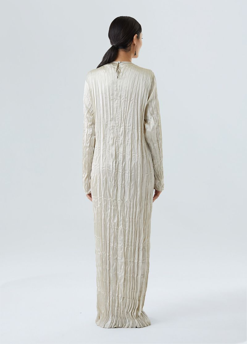 VESTIDO WRINKLED SATIN DOUBLE FACE