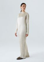 VESTIDO WRINKLED SATIN DOUBLE FACE