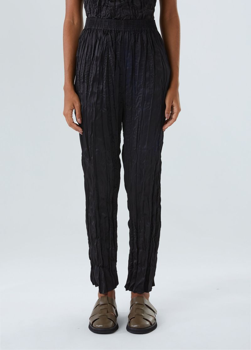 CALCA WRINKLED SATIN DOUBLE FACE