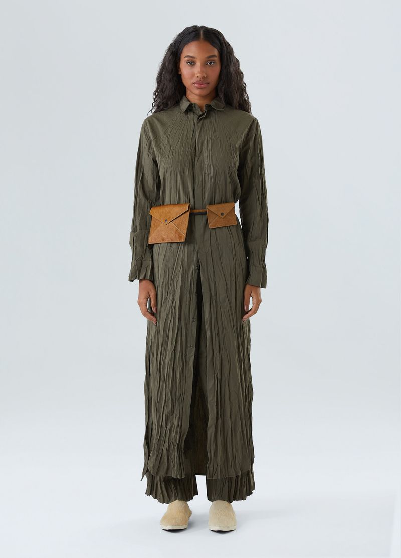 CHEMISE TRICOLINE WRINKLED LONGO