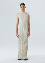 VESTIDO WRINKLED SATIN DOUBLE FACE