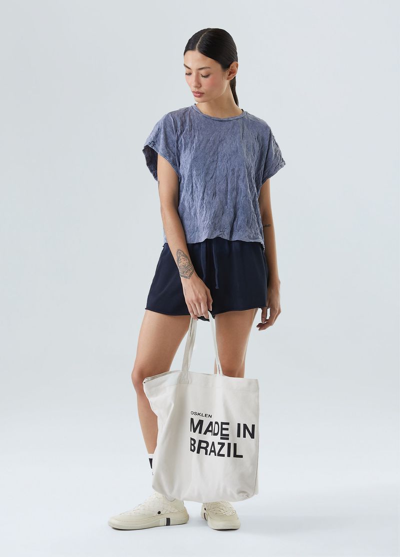 sleeveless fem wrinkle marmorizada