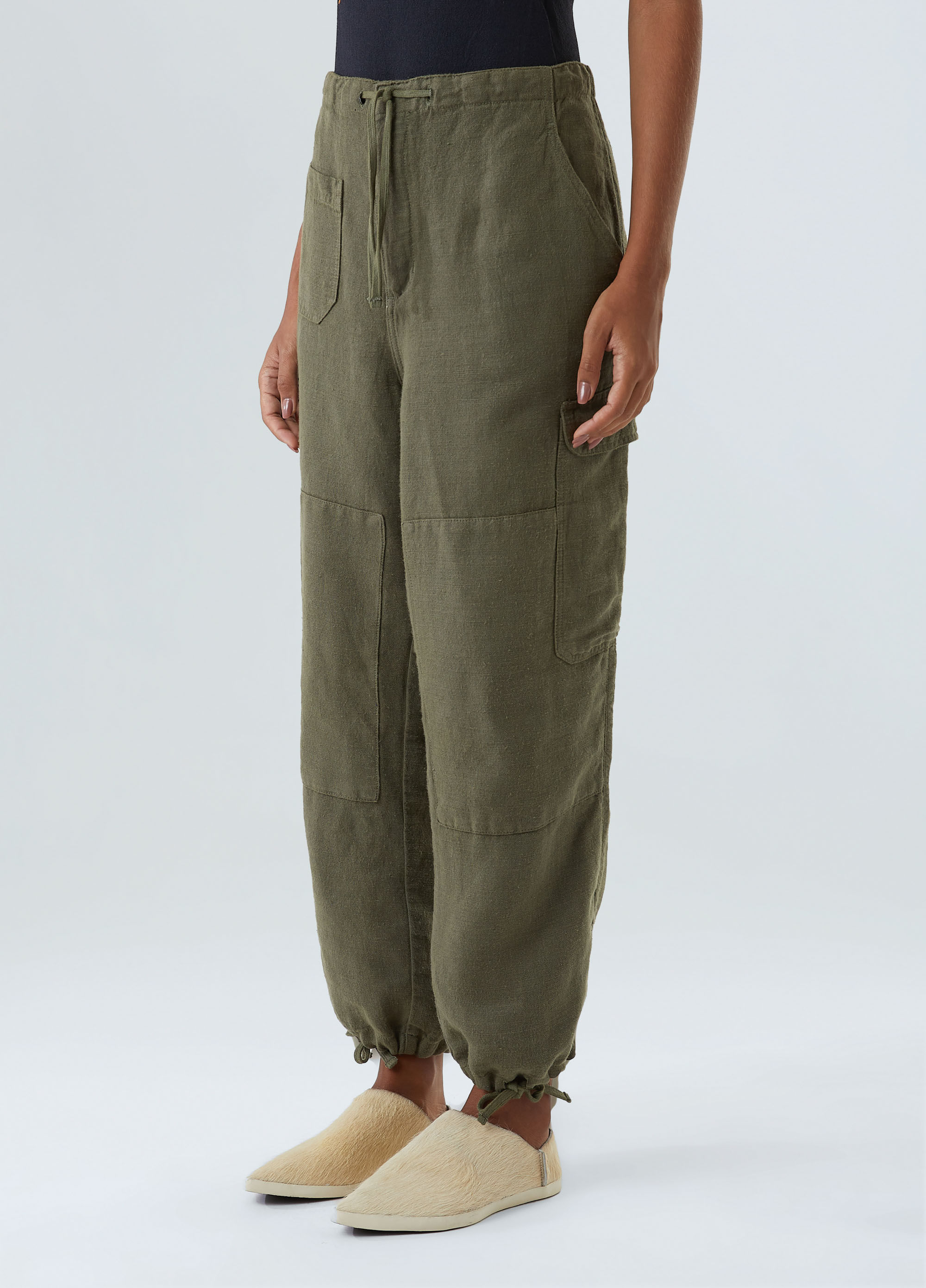 Calça bolsos double face