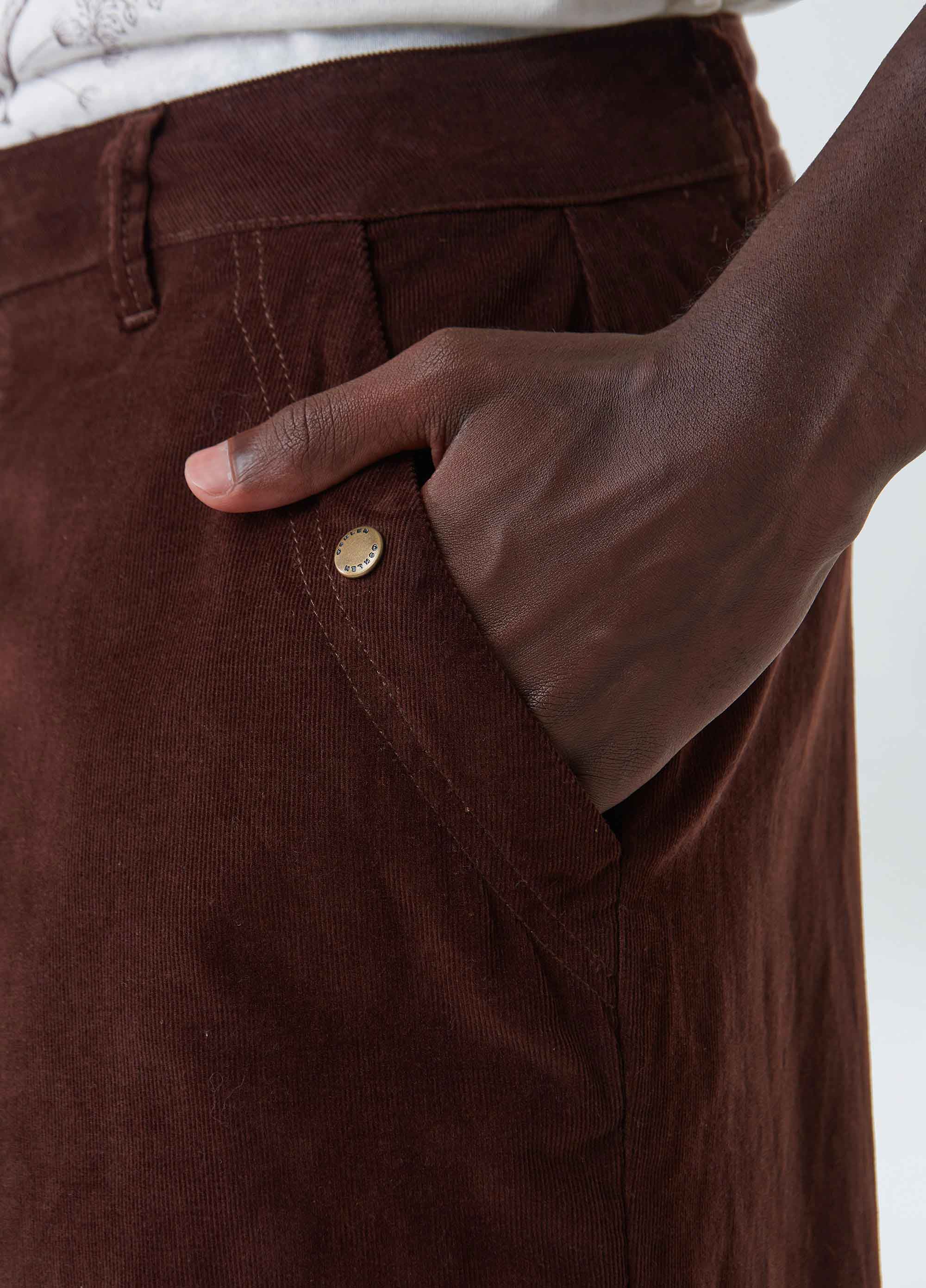 Calça over corduroy