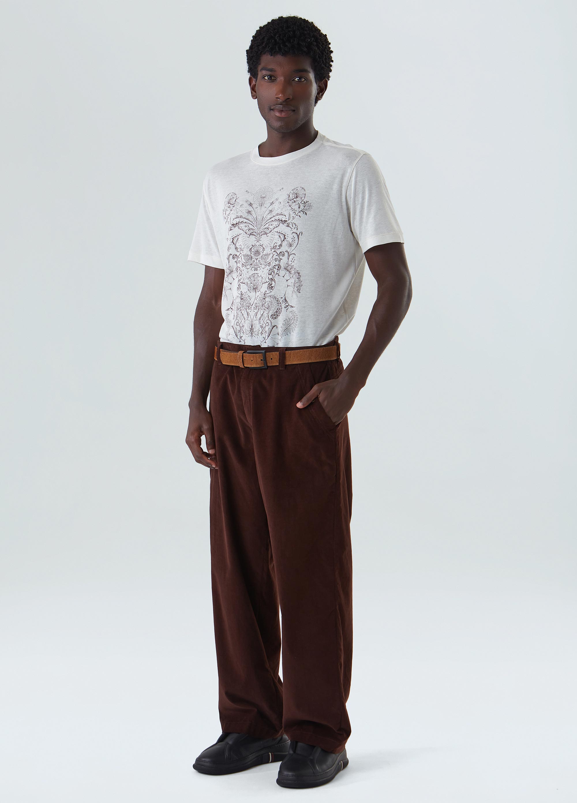 Calça over corduroy