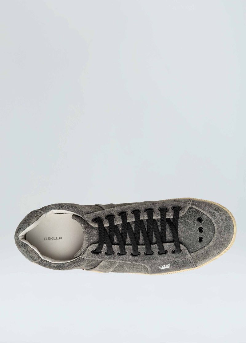 TENIS ELASTICO ENLUVADO COURO GASTO MASC
