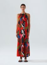 vestido abacaxi longo