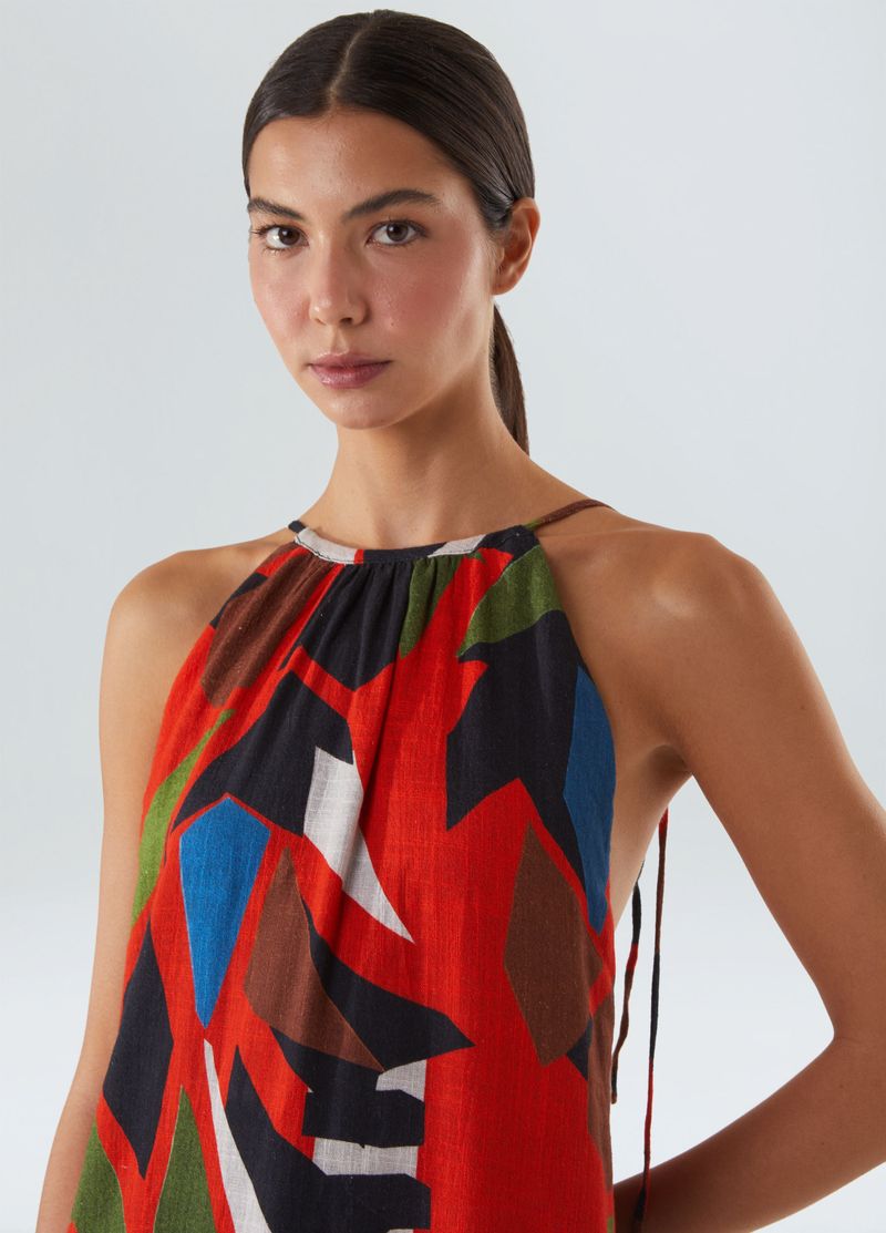vestido abacaxi longo
