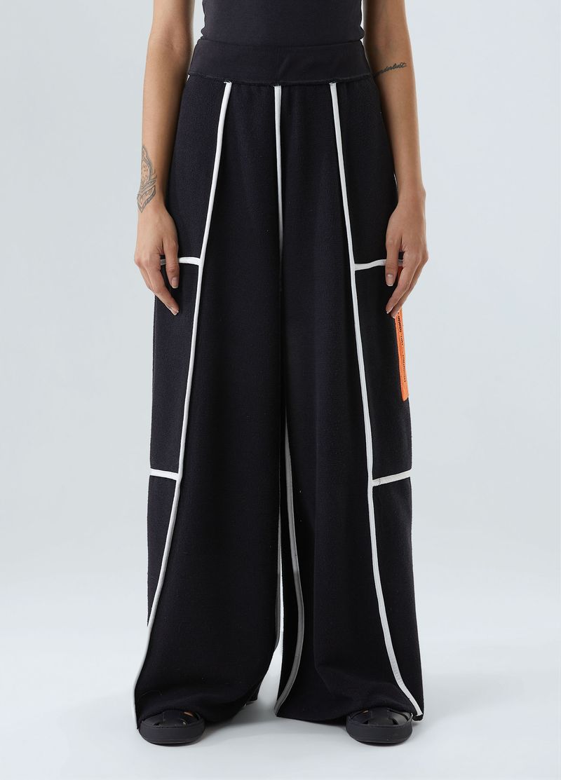 calca fem moletom double face vies