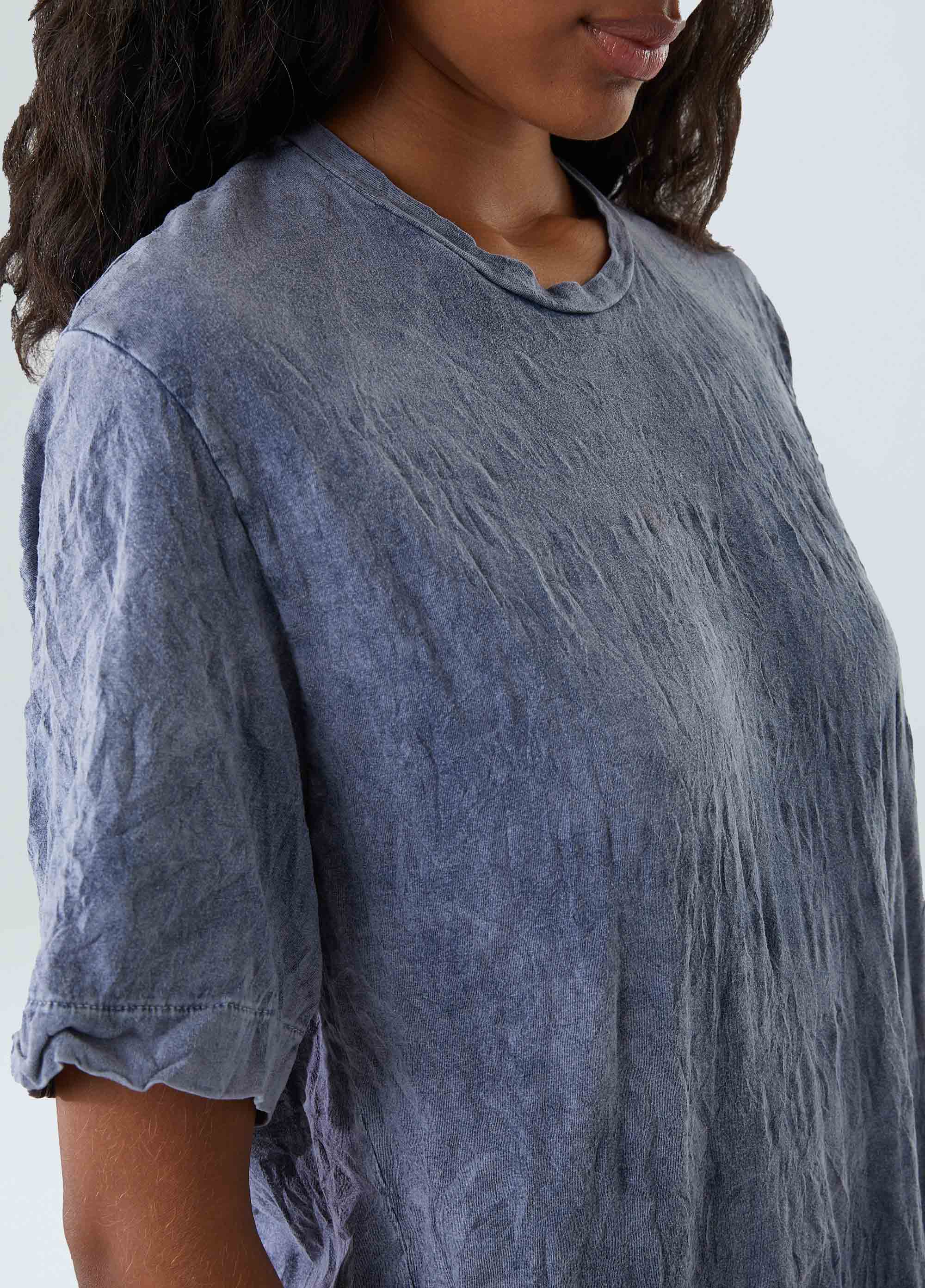 Vestido t-shirt wrinkled marmorizado