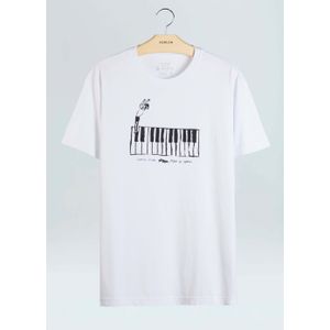 T-shirt vintage surf & jazz piano osklen masculino