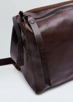 LEATHER CROSSBODY EBASICS BAG LARGE