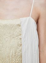 VESTIDO ALCAS WRINKLED SATIN TRICOLINE