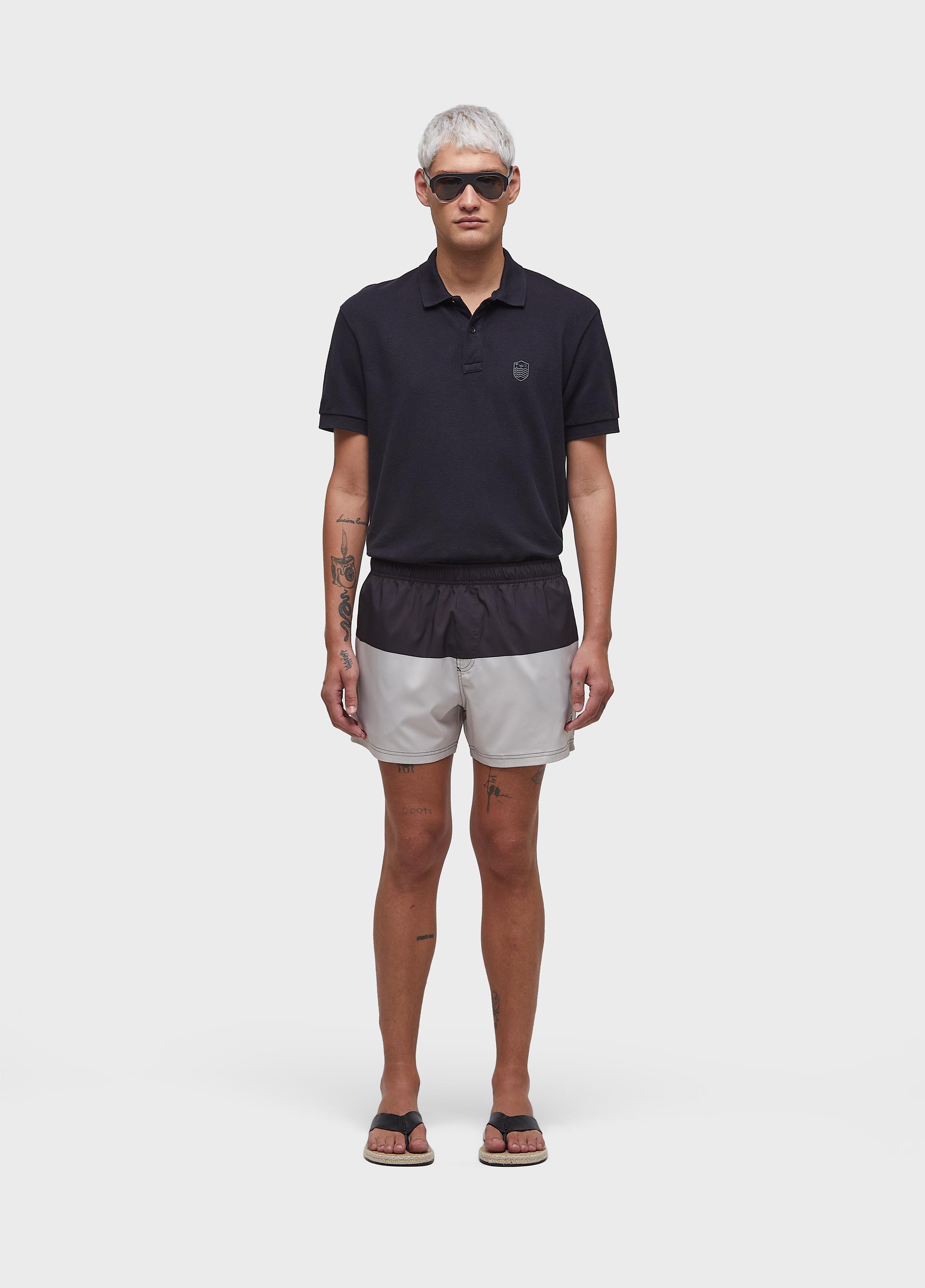 BEACH SHORT BICOLOR BRASAO