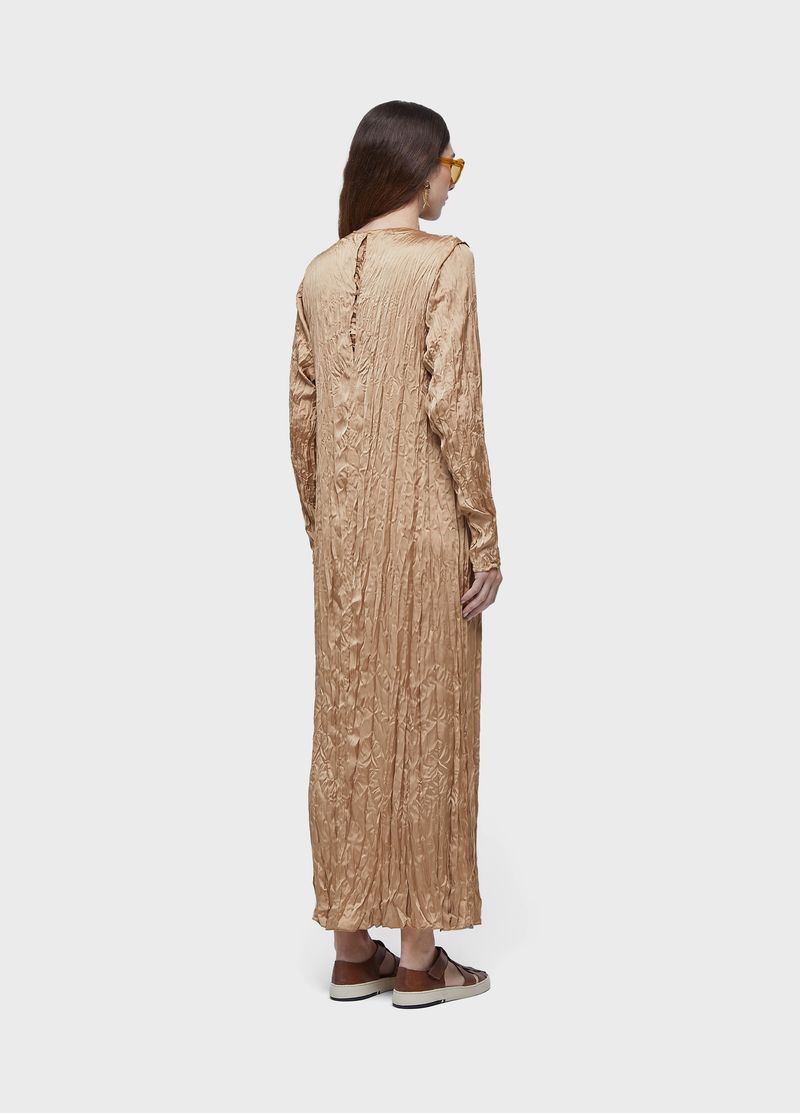 VESTIDO WRINKLED SATIN DOUBLE FACE