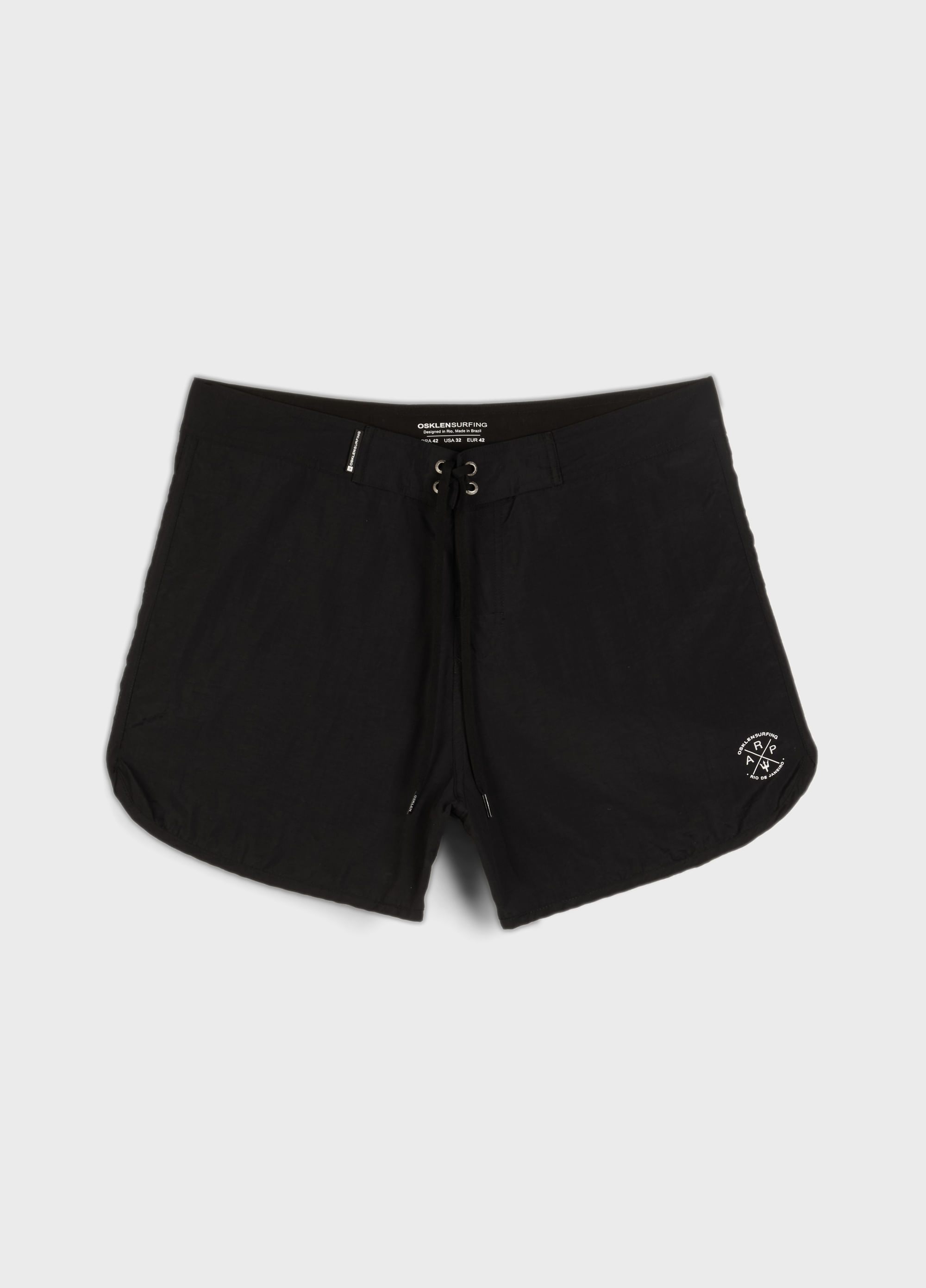 Osklen Shorts Cargo store Daisy Splash black off white