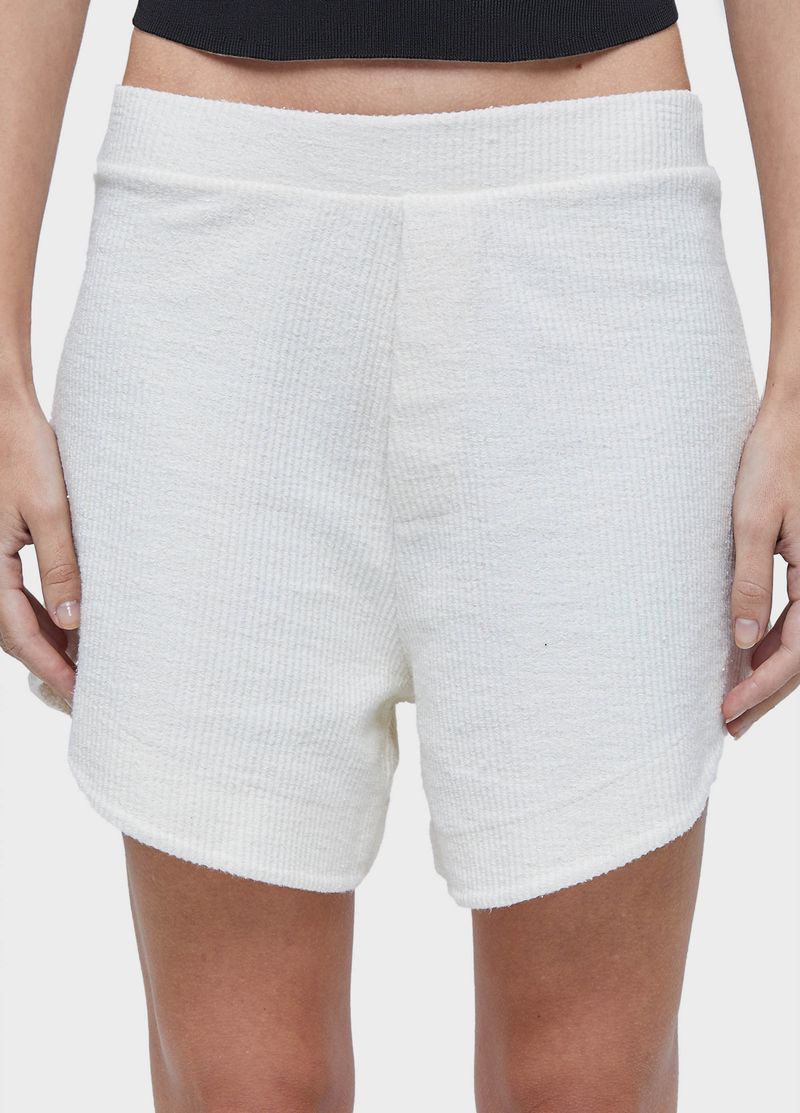 SHORT MALHA CANELADO RUSTICO