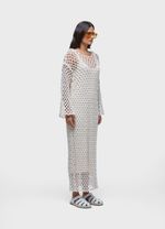 VESTIDO ML TRICOT ABERTO