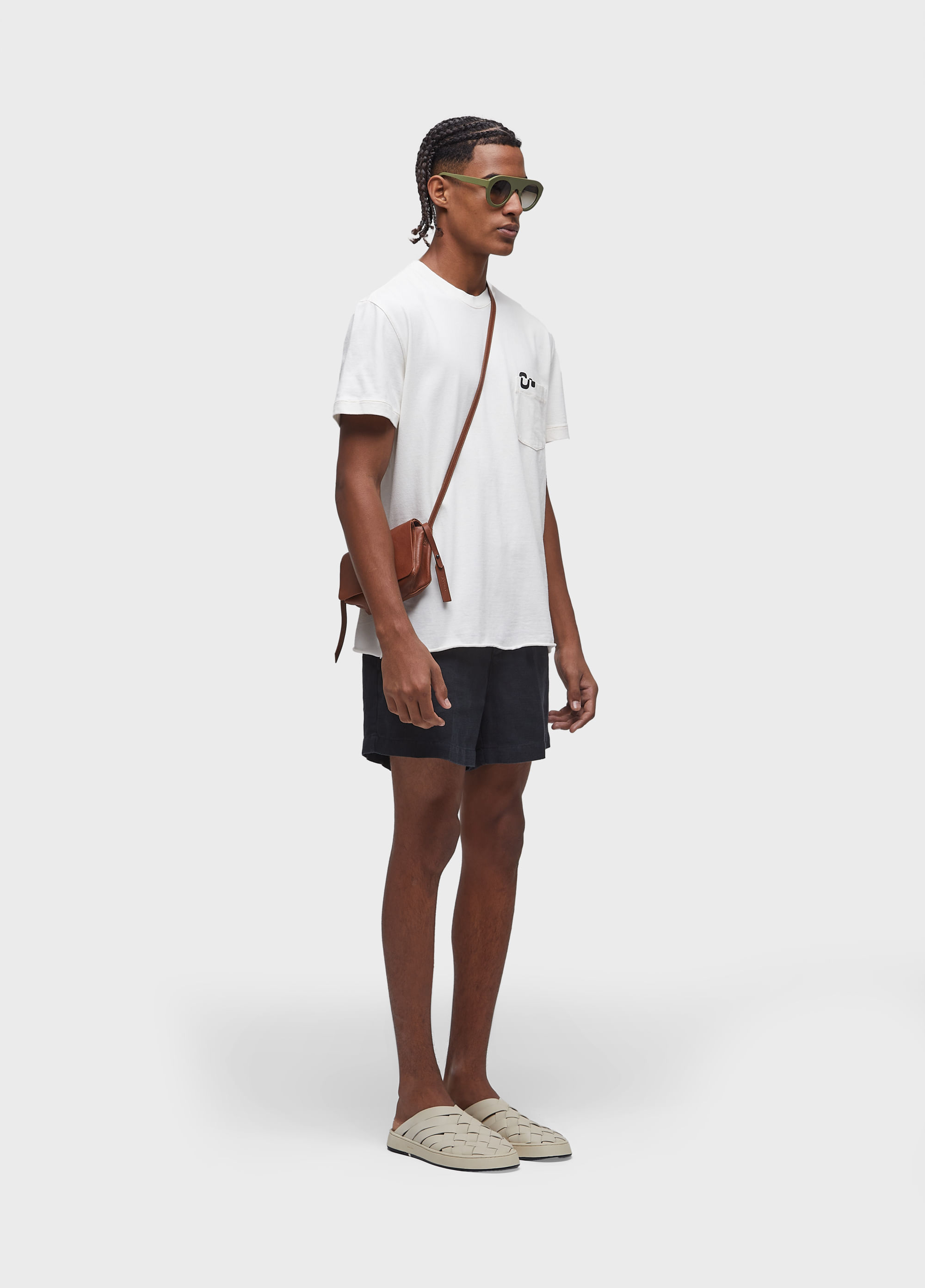 Mini leather crossbody e-basics