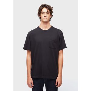 T-shirt pocket crepe uni