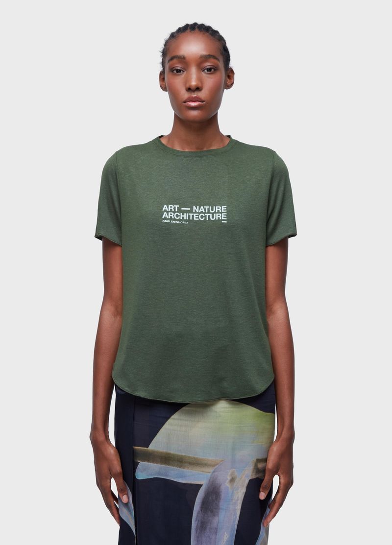 TSHIRT FEM LINEN INHOTIM ART