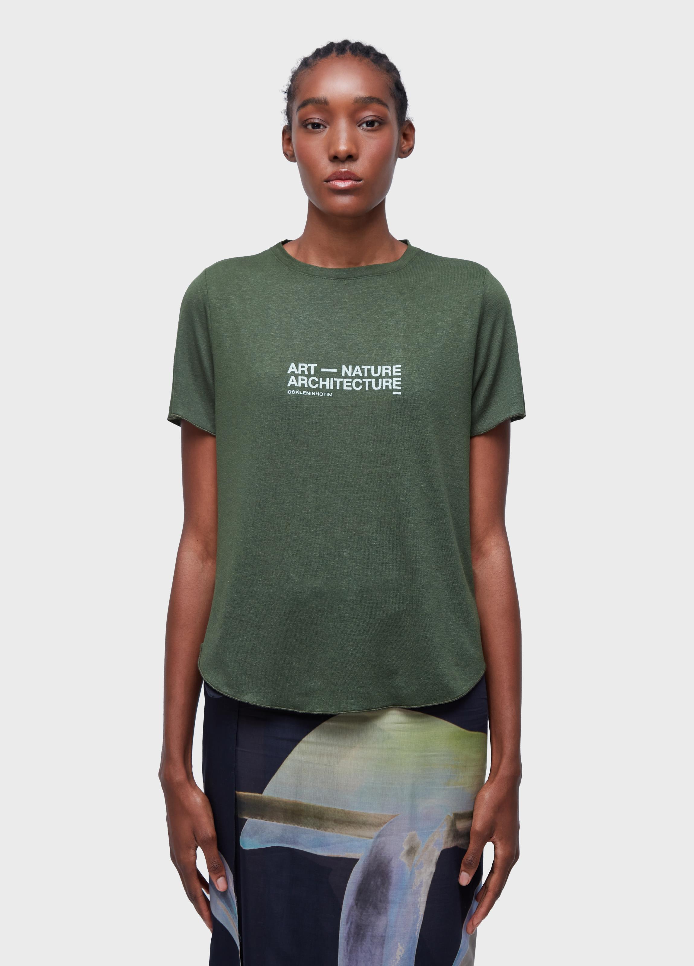 TSHIRT FEM LINEN INHOTIM ART