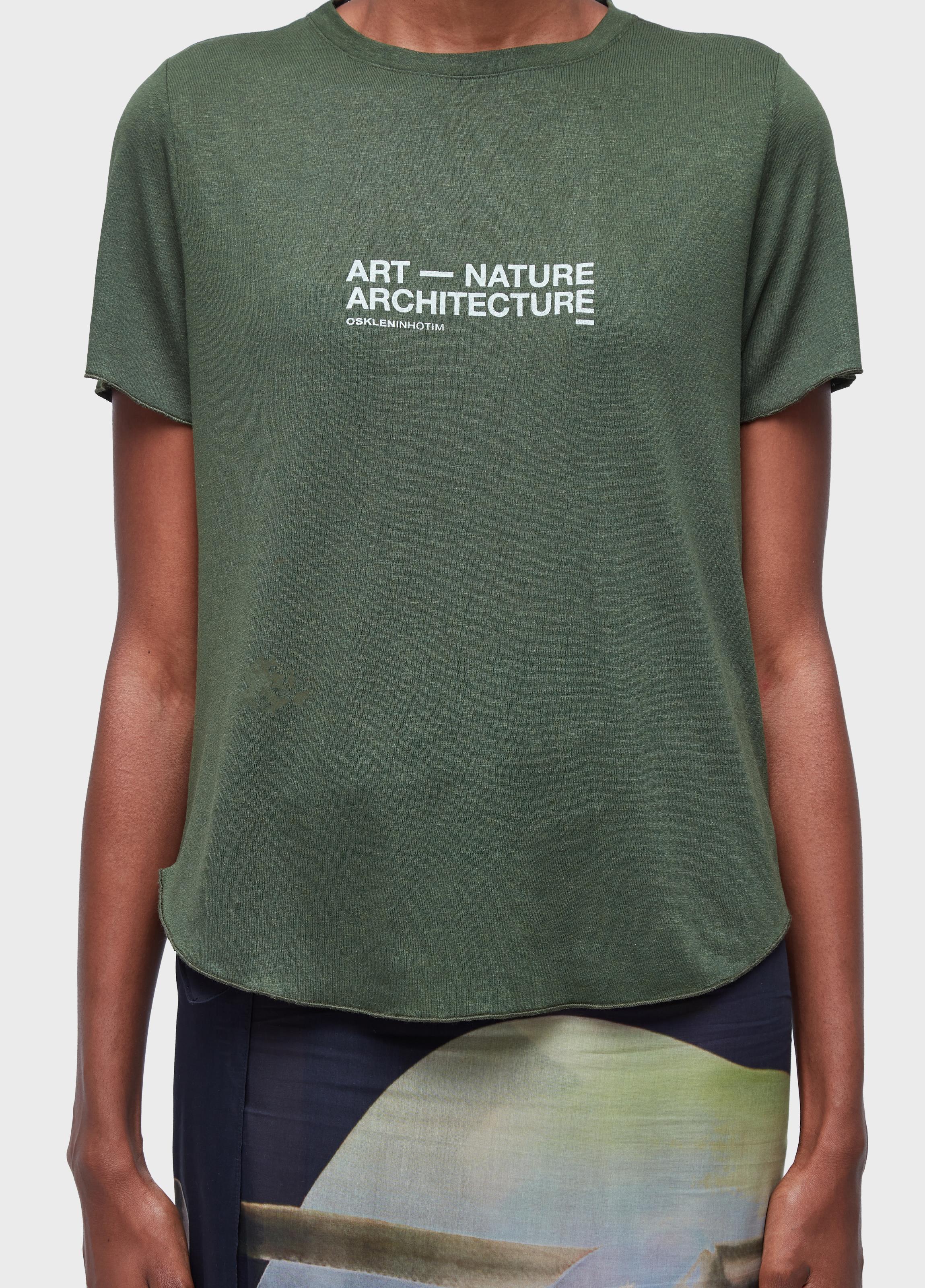 TSHIRT FEM LINEN INHOTIM ART