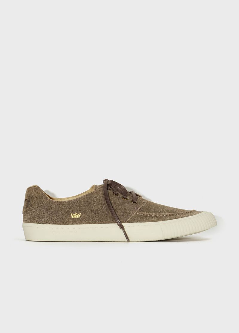 TENIS DECK COURO GASTO MASC