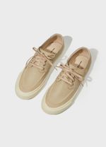 TENIS DECK COURO GASTO MASC