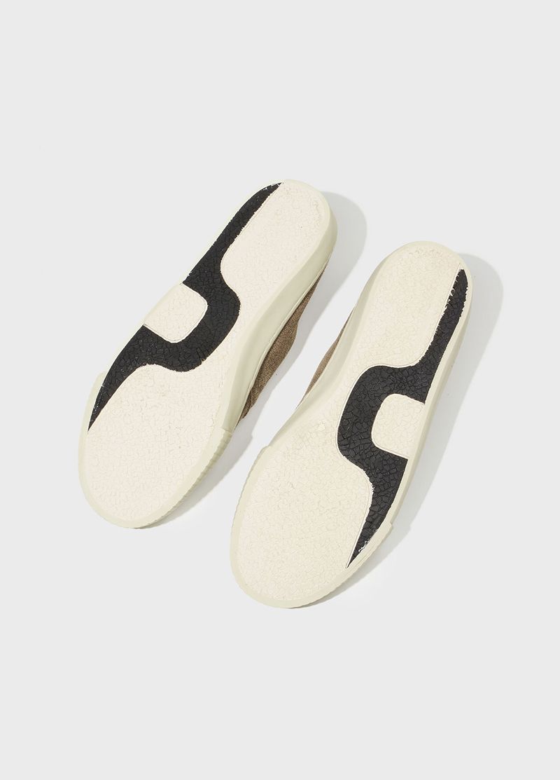TENIS DECK COURO GASTO MASC