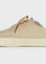 TENIS DECK COURO GASTO MASC
