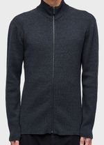 SWEATER TRICOT ZIPPED COTTON