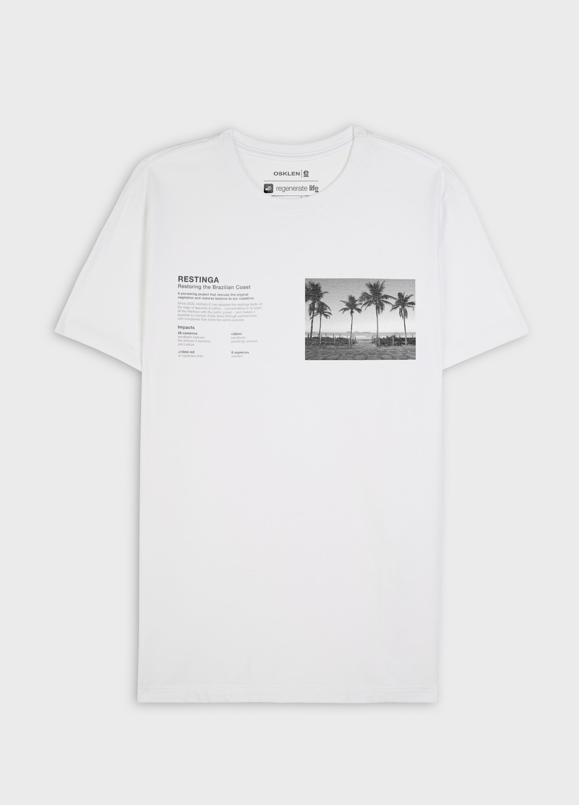 Tshirt Slim Org Rough Restinga