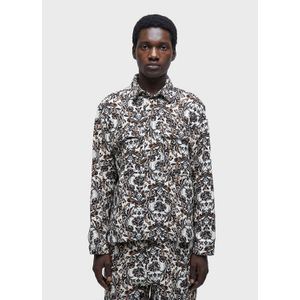 Jaqueta double rose jacquard
