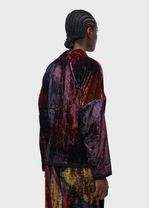 CAMISA ML VELVET GLITCH ROSE