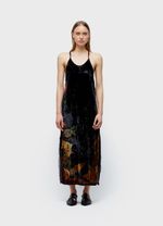 VESTIDO ALCAS VELVET GLITCH ROSE