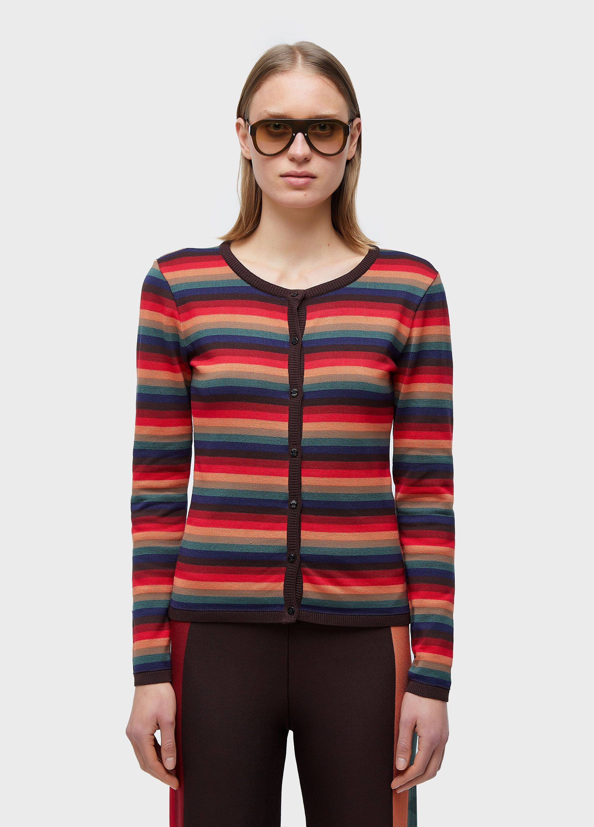 CARDIGAN TRICOT VINTAGE STRIPES TINY