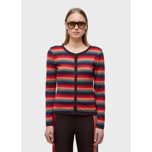 Cardigan tricot vintage stripes tiny