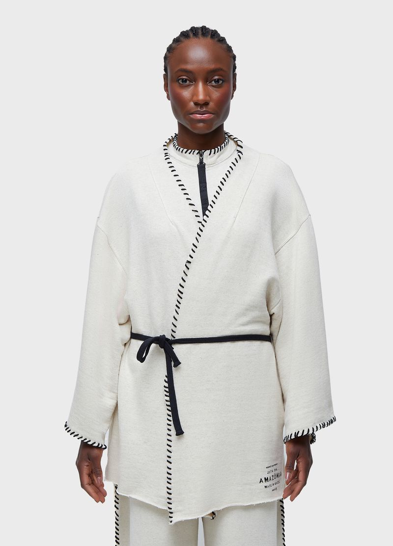 CASACO MOLETOM JUTA DOUBLE FACE