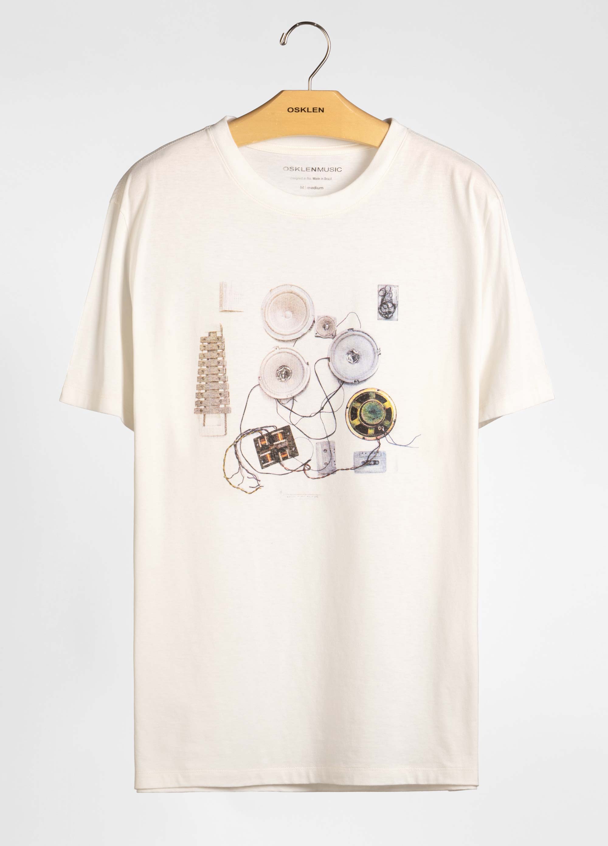 T-shirt white music equipment