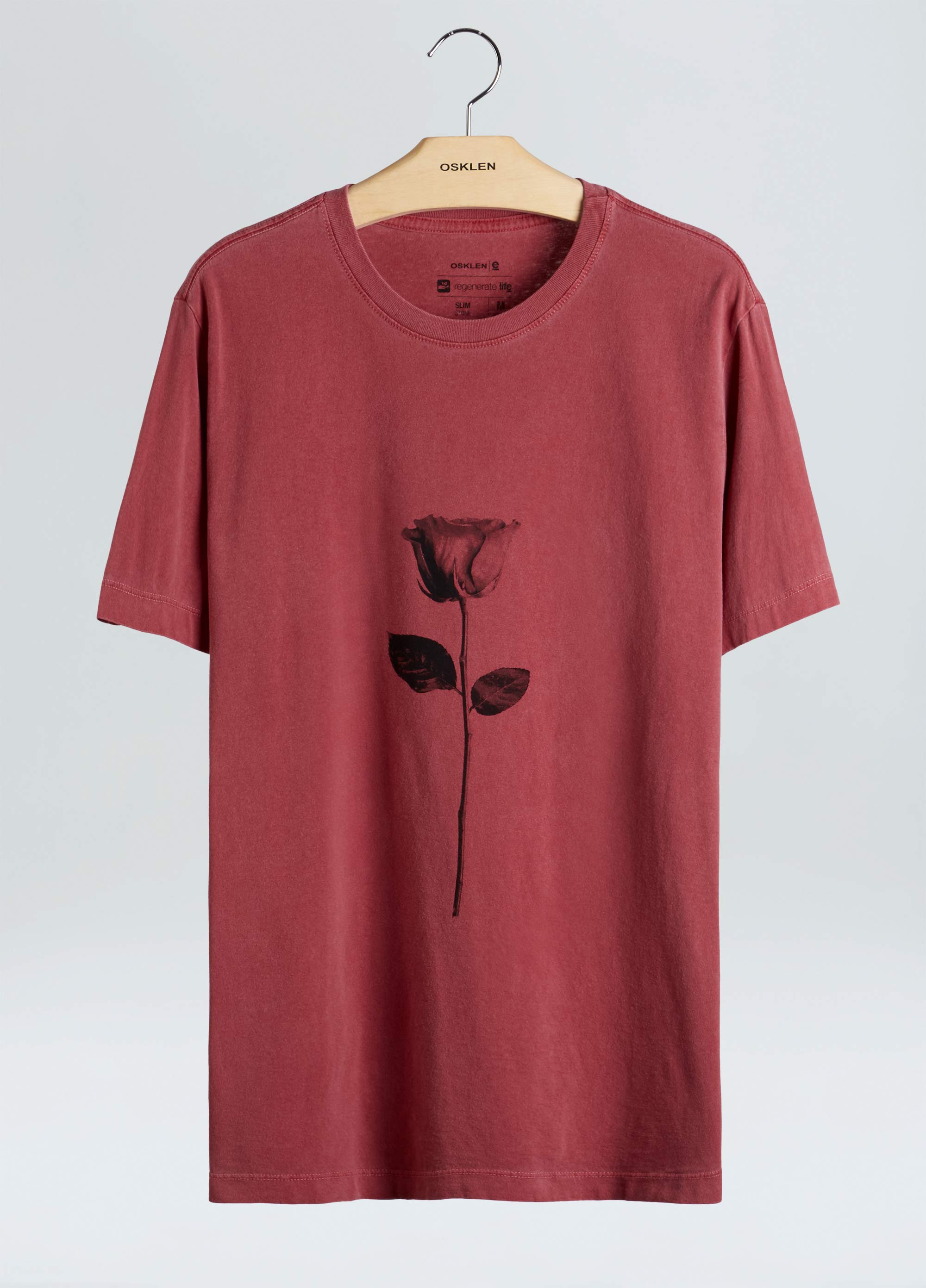 T-shirt stone black rose