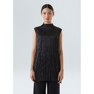 Blusa wrinkled satin
