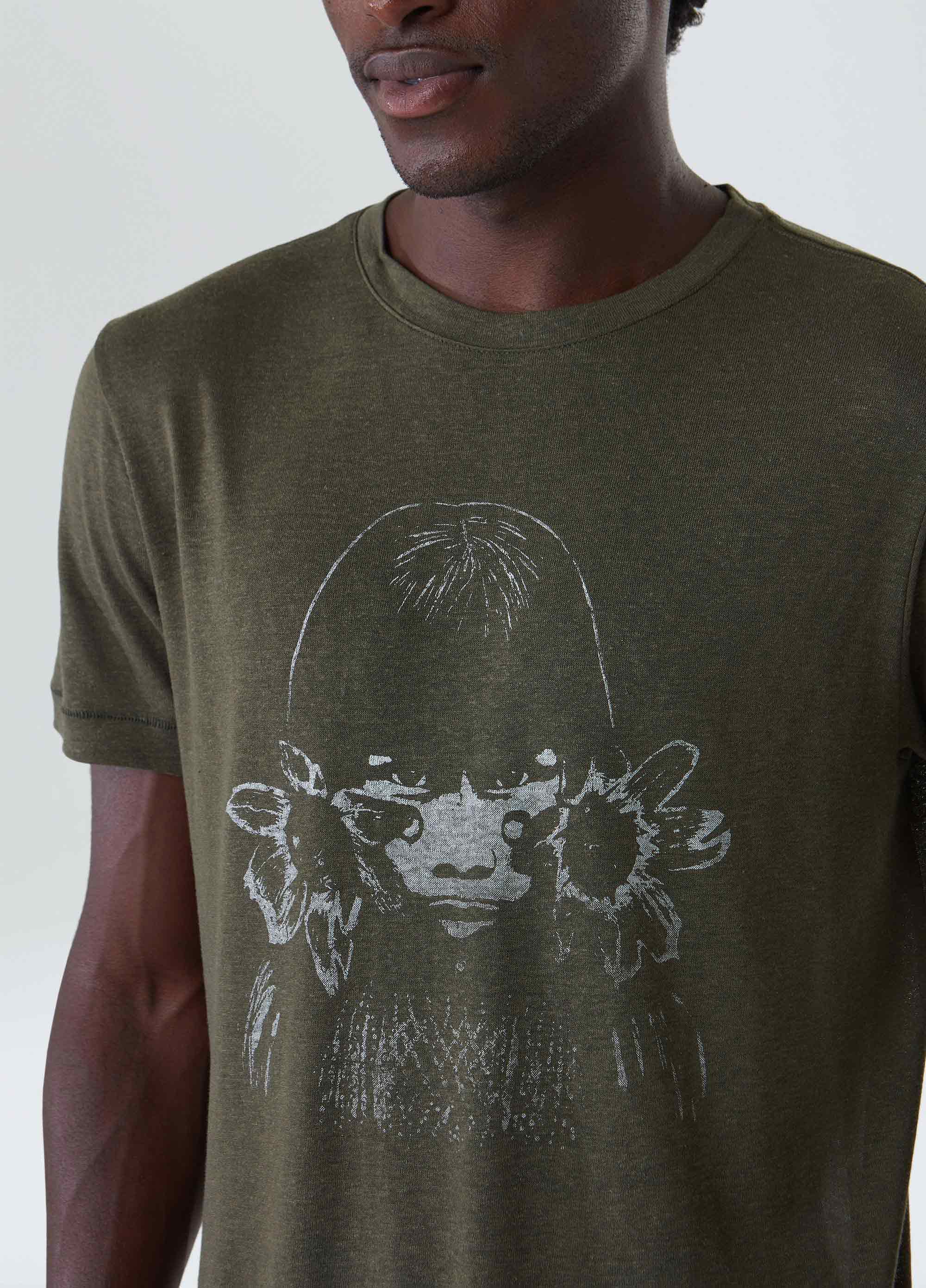 T-shirt light linen indigena