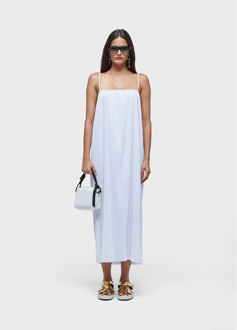 VESTIDO ALCAS PLISSADO