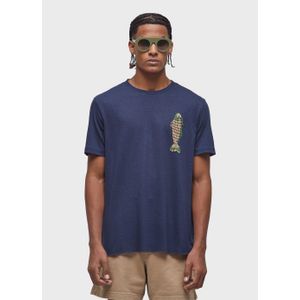 T-shirt light linen fish