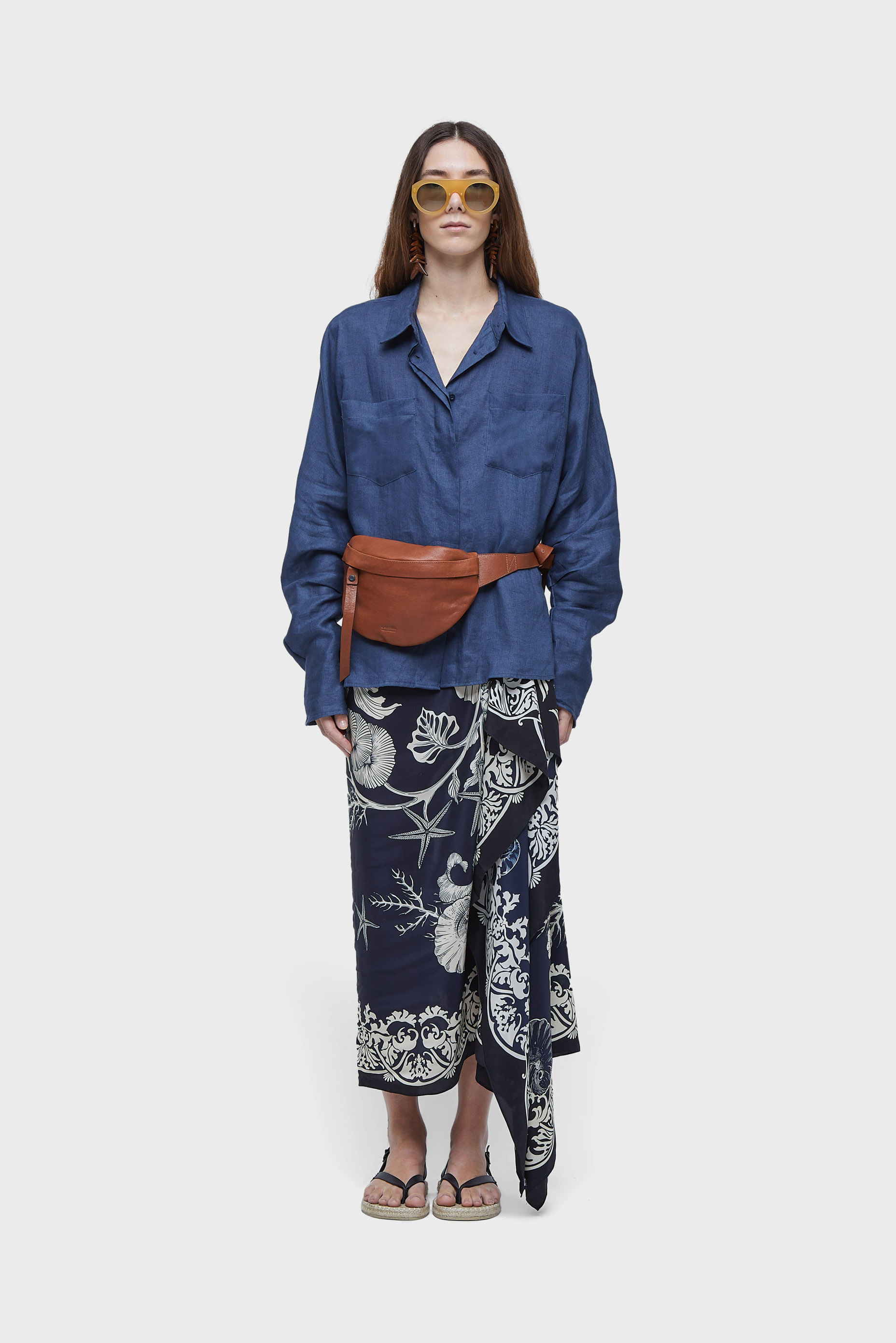 Camisa linen stone
