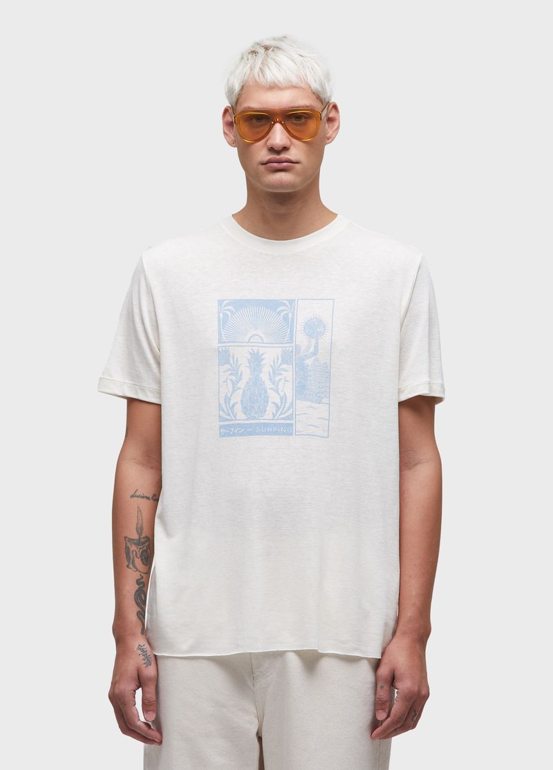 TSHIRT LIGHT LINEN STAMP MC