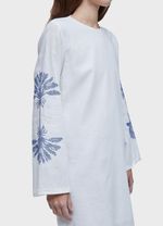 VESTIDO CURTO MANGA LONGA AZULEJO