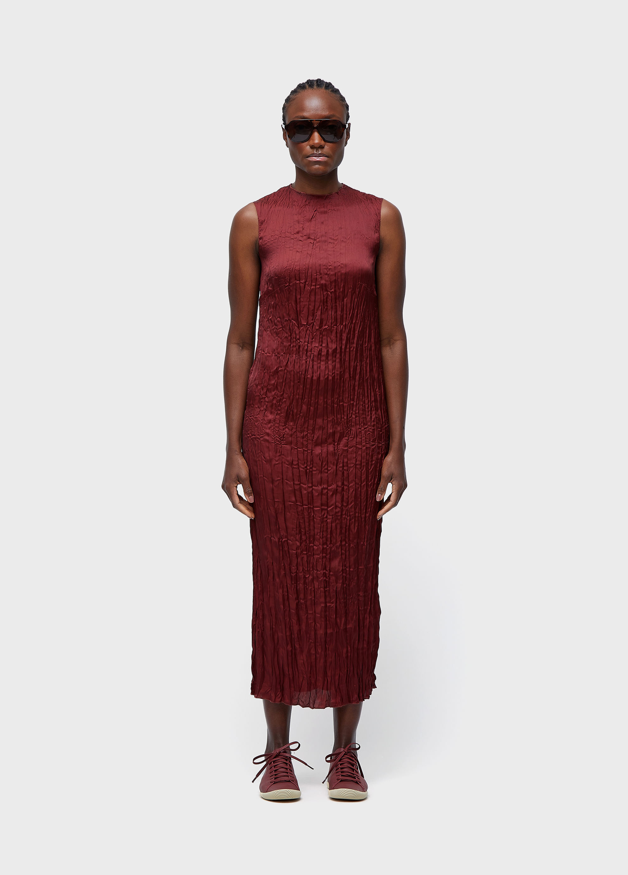 VESTIDO NADADOR WRINCKLED SATIN DOUBLE