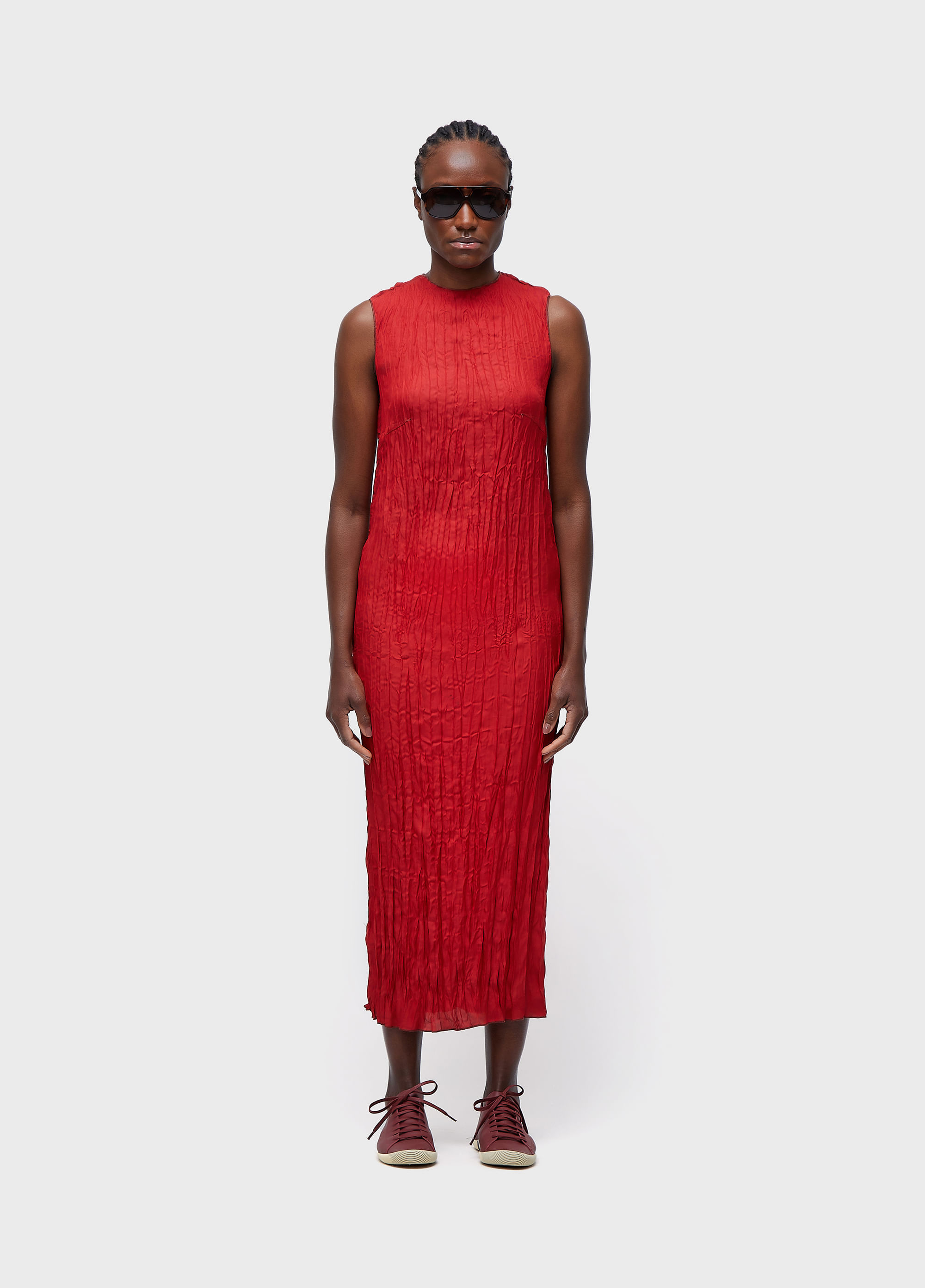 VESTIDO NADADOR WRINCKLED SATIN DOUBLE